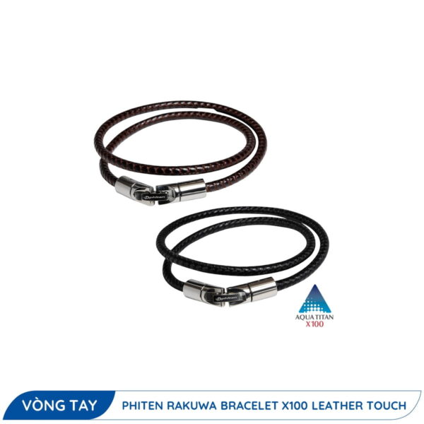 Vòng Tay Phiten Rakuwa X100 Leather Touch