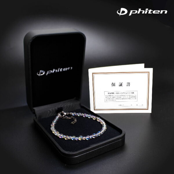Vòng Tay Phiten Titanium & Crystal Combi (3Mm/4Mm)
