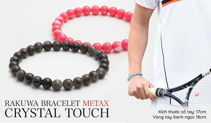 Vòng Tay Phiten Rakuwa Metax Crystal Touch 4 Phụ Kiện Sức Khoẻ Phiten