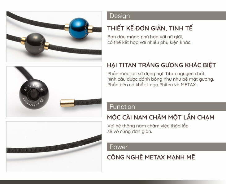 Vòng Cổ Phiten Rakuwa X100 Mirror Ball 3 Phụ Kiện Sức Khoẻ Phiten