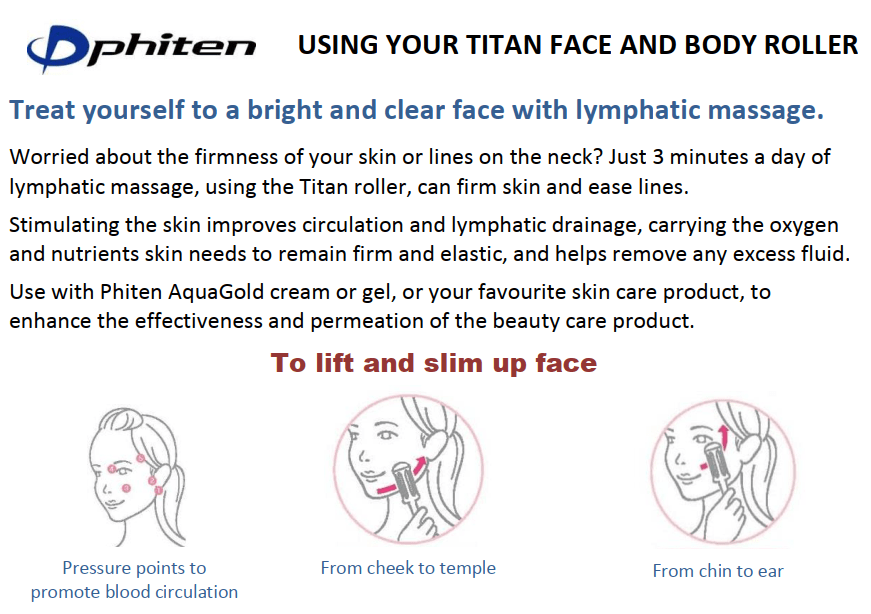 Cây Lăn Mặt Phiten Titanium Roller 7 Phụ Kiện Sức Khoẻ Phiten