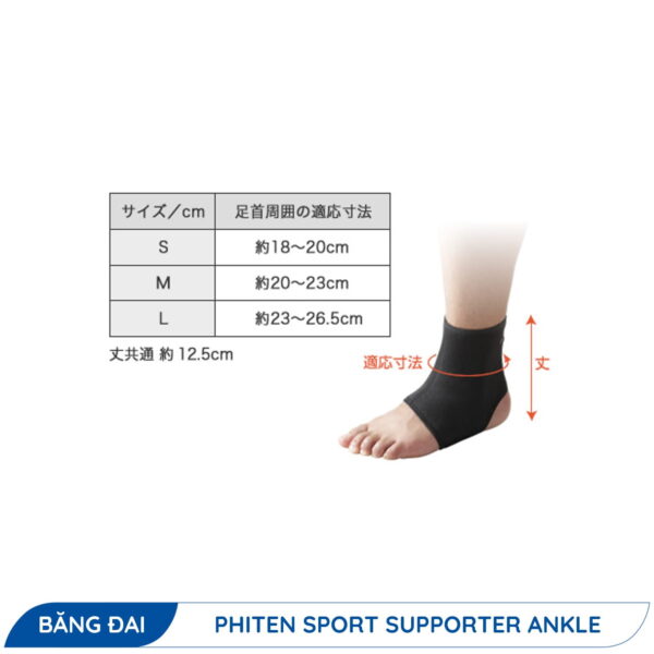 Đai Bảo Vệ Mắt Cá Chân Phiten hỗ trợ vận động trong thể thao