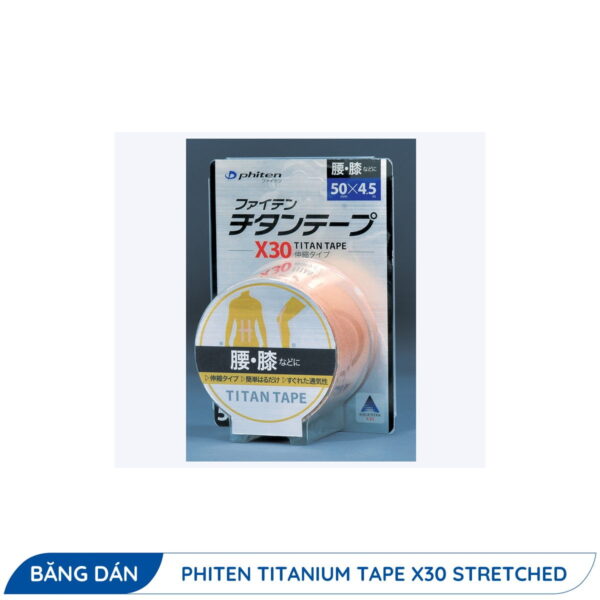 Băng Dán Cơ Phiten Titanium Tape X30 Stretched