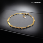Vòng Đeo Chân Phiten Titanium Chain Anklet Gold IP